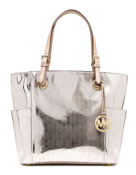 michael kors jet set mirror tote|jet set small Michael Kors.